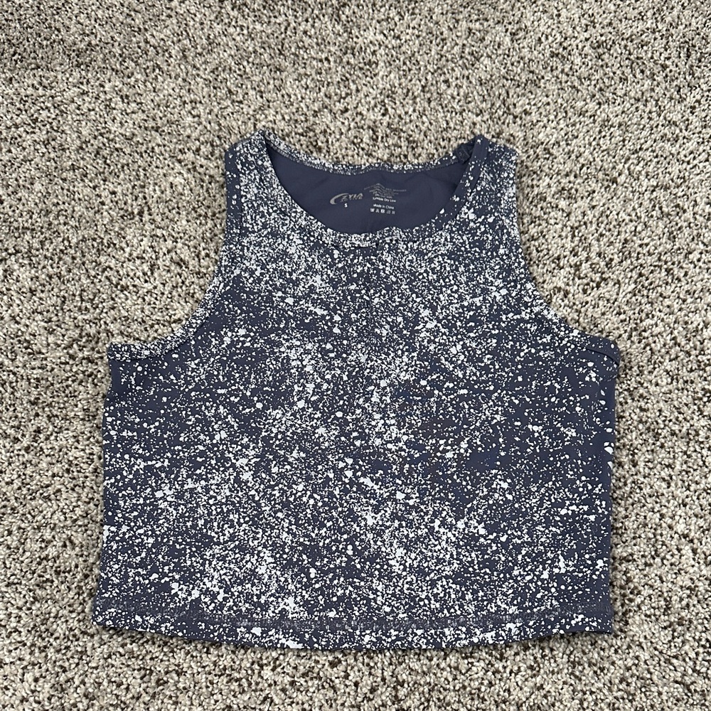 Zyia Active Navy and Gray reflective Tank Top